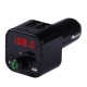 X5 Car Mp3  Player Plug-in Card / U Disk Multifunction Adapter Bluetooth-compatible 5.0 Power-off Memory Function Fm Transmitter black