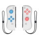 1pair Wireless Bluetooth Game Handle Joy Cons Gaming Controller Gamepad For Nintend Switch NS Joycon Console with Wrist Strap Light grey