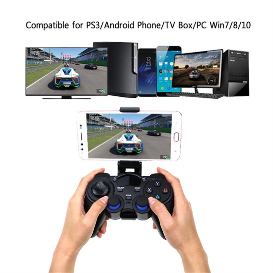 2.4G Gamepad Android Wireless Joystick Controller Grip for Ps3 Smartphone Tablet micro interface