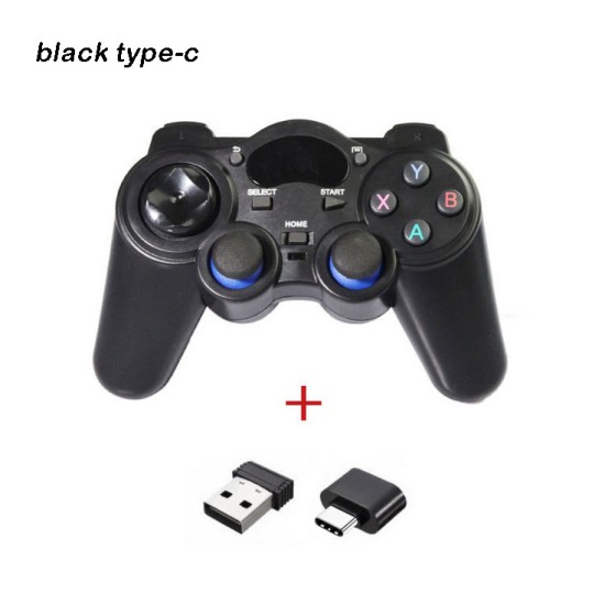 2.4g Android Gamepad Wireless Gamepad Joystick Game Controller Joypad Black type-C interface