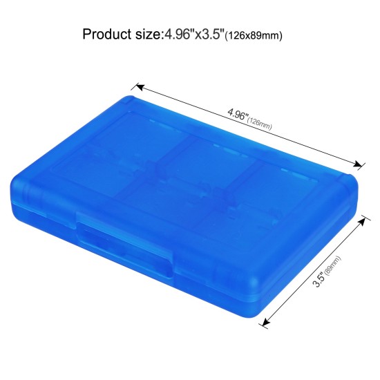 28-in-1 Game Card Case Holder for Nintend 3DS XL / 3DS / DS Lite Cartridge Box  blue