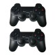 2pcs Pawky Pad Game Hard Drive for Saturn Ps2/n64 4k Gaming Wireless Handle Black EU Plug