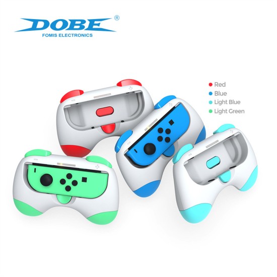 2pcs Tns-2130 Hand Grip Case Controller Gamepad Hand Grip Stand Compatible for Switch Oled Left Right Handle Blue Green