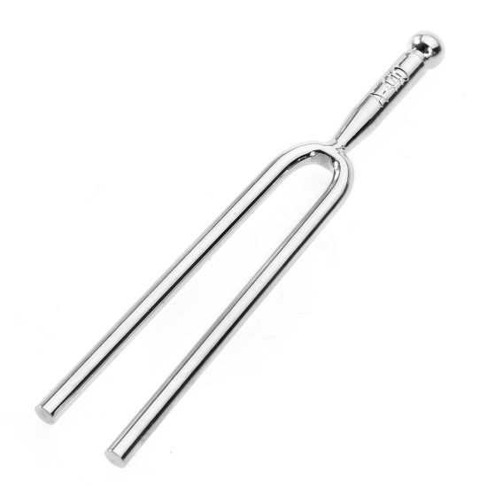 440Hz A Tone Stainless Steel Tuning Fork Violin Guitar Piano Tuner  Silver (transparent pp hanging bag packaging)