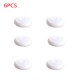 6 Pcs Silicone Thumbstick Thumb Stick Grip Caps Cover for Nintend Switch Joy-Con Controller white