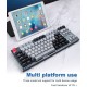 87-key Bluetooth Keyboard Three-mode Mechanical Keyboard for Tablet Phone Computer dark grey