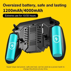 AK77 Mobile Phone Gamepad Transmitter Handle for PUBG Mobile Game Controller Trigger Joystick Gamepad 1200mAh battery version