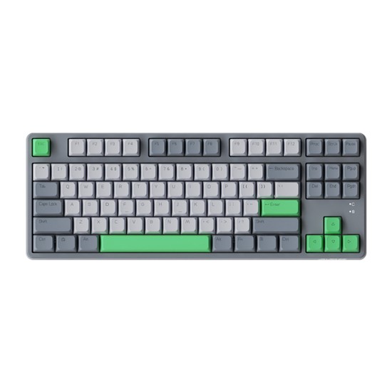 Ajazz Ak873 Keyboard 87 Keys Rgb Backlit Pbt Keycaps Bluetooth Wireless Gaming Keyboard gray paragraph axis