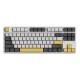 Ajazz Ak873 Keyboard 87 Keys Rgb Backlit Pbt Keycaps Bluetooth Wireless Gaming Keyboard white paragraph axis