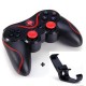 Bluetooth 3.0 Smart Phone Game Controller Wireless Joystick for Android iPhone Tablets PC Black_Without bracket