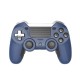 Bluetooth Controller Joystick Video Game Wireless Gamepad Compatible for PS4 PC Blue