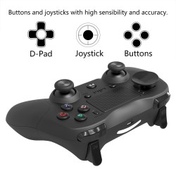 Bluetooth Game Controller Wireless Bluetooth Gamepad Six-axis Dual Vibration Handle Bluetooth Game Controller For PS4 red