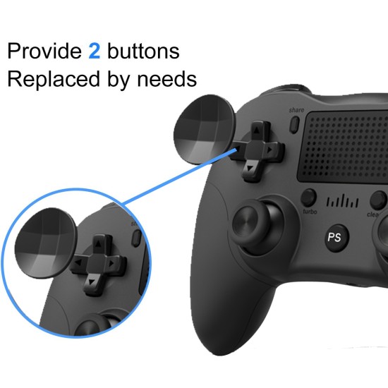 Bluetooth Game Controller Wireless Bluetooth Gamepad Six-axis Dual Vibration Handle Bluetooth Game Controller For PS4 red