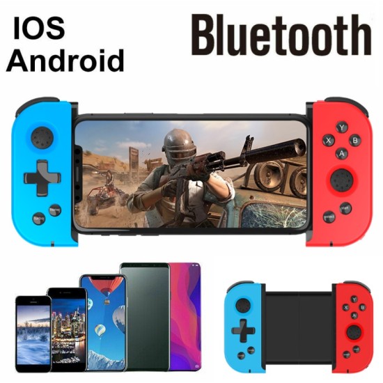 Bluetooth Game Controller Wireless Gamepad Telescopic Gamepad Joystick For Android Mobile Phone Game Handle Red blue