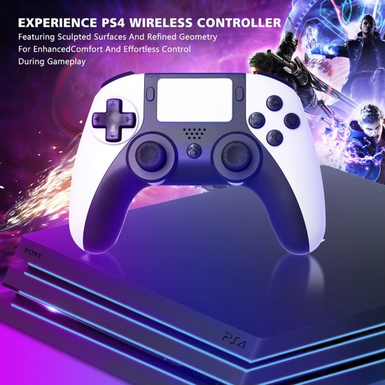 Bluetooth Wireless Controller Programming Six-axis Somatosensory Gyroscope for Ps4slim Ps5 Ps4pro Gamepad Purple