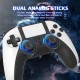 Bluetooth Wireless Controller Programming Six-axis Somatosensory Gyroscope for Ps4slim Ps5 Ps4pro Gamepad Grey