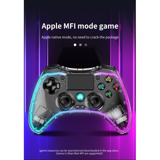 Bluetooth Wireless Gamepad Game Console Compatible for Ps4 Switch Android IOS Mobile Phone Computer Separate Handle