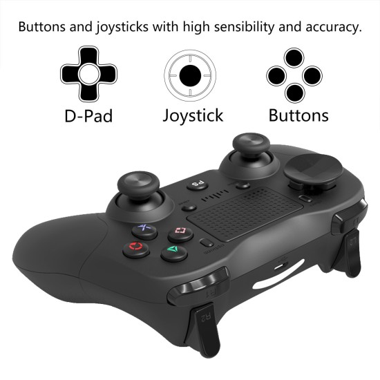 Bluetooth Wireless Joystick for Sony PS4 Gamepads Controller red