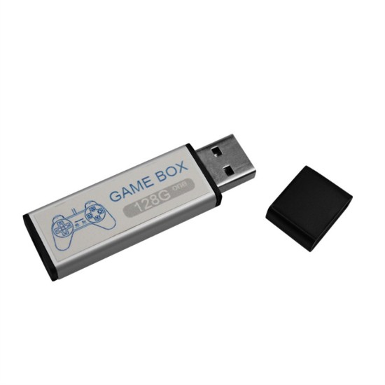 DN Mini Stick for Game Box PS1 Compatible with Open Source Simulator Expansion Pack Built-in 7000 Games Silver