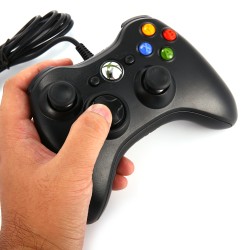 DuaFire Wired USB Controller for PC & Xbox 360 (Black)