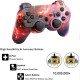 Fast Response No Delay Double Vibration Joypad Wireless Bluetooth-compatible Gamepad With Led Indicator Compatible For Sony Ps3 skull King