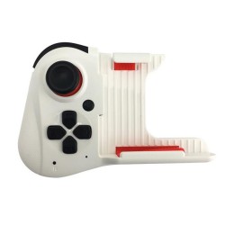 For MOCUTE-059 One-handed Wireless Bluetooth Gamepad for Android IOS Phone PUBG Game Pad Rechargeable Game Handle White