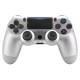 For PS4/Slim Controller Bluetooth 4.0 Mobile Gamepad with Light Bar Silver