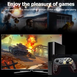 Game Console Handle For Switch Remote Control Long Standby Dual-motor Gamepad black