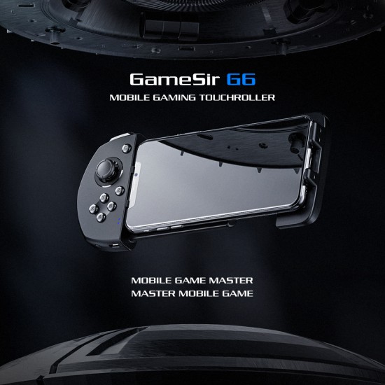 GameSir G6 Mobile Gaming Touchroller Wireless Controller Bluetooth5.0 with 3D Joystick Trigger Buttons G-Touch Technology For iOS For FPS MOBA Games black