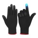 Gaming Touch Screen Gloves Unisex Warm Breathable Ultra-thin 5-finger Anti-slip Sweat-proof Gloves black