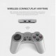 IPEGA Mini Gamepad Game Controller with Turbo Function Silver grey