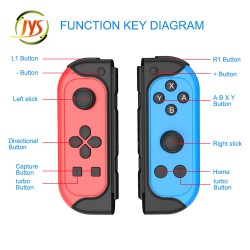 JYS Game Console Wireless Controller Left And Right Bluetooth Handle with Nfc Screenshot Vibration for Switch Joy-con