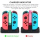 Joy-Con Charging Dock 4 in 1 USB Charging Dock Stand LED Indication for Nintend Switch Controller Charger Gamepad black