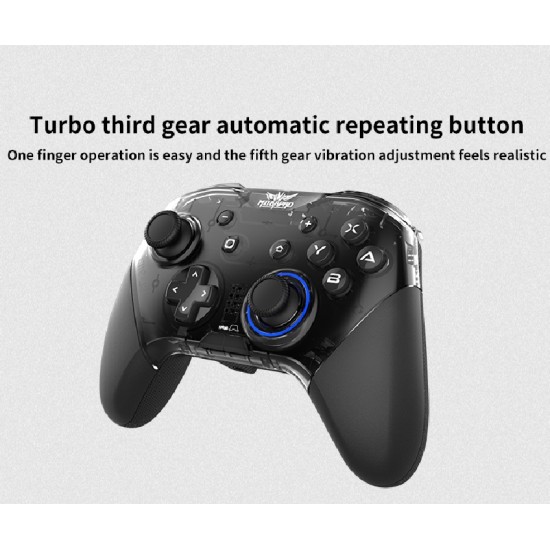 M267 Wireless  Gamepad Compatible For Pc Android Ios One-key Wake-up Nfc Six-axis Vibration Game Controller Gaming Control Joystick Compatible For Switch black