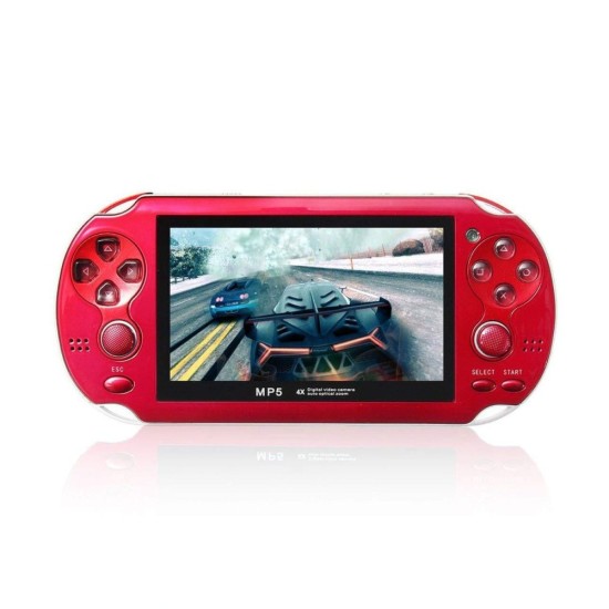 MP5 4.3 Inch Screen 8GB Multi-language Handheld Game Player Palm Game Machine red