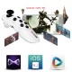 Mini Mobile Bluetooth Joystick Android Gamepad Controller Bluetooth Wireless VR glasses Remote Control for iPhone Tablet Mouse white