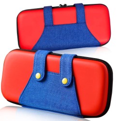 Mini Wear-resistant Portable Storage Bag Carrying Case for Switch Game Console red