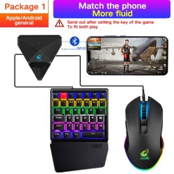 Mobile Gamepad Controller Gaming Keyboard Mouse Converter For Android Ios Phone To PC Bluetooth Adapter black_Keyboard and mouse converter set