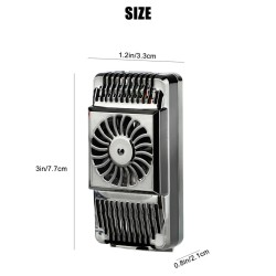 Mobile Phone Radiator Cooling Fan Handle Bracket Game Radiator black