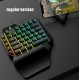 One-Handed Keyboard Left-Hand Gaming Keyboard 39-Key Full Key USB Interface Support for Backlight  Ordinary keycap version