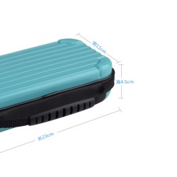 Portable Storage Case for Switch Lite PC Game Console Waterproof Shockproof Overall Protective Cover Travel Shell blue