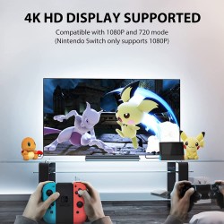 Portable TV Dock Station for Nintendo Switch switch Oled Black Blue