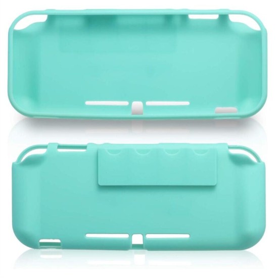 Protective Cover+Tempered Glass Screen Protector+3 in 1 Clean Supplies Set for Switch Lite blue