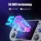 Rg353p Retro Handheld Game Console Nostalgic Dual OS System Bluetooth 2.4/5g Wifi Games Player Black