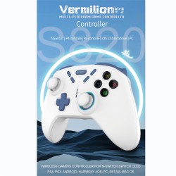 S820 Game Controller Wireless Gamepad Somatosensory Bluetooth for NS Switch Android IOS PS4 PC STEAM Oatmeal Color