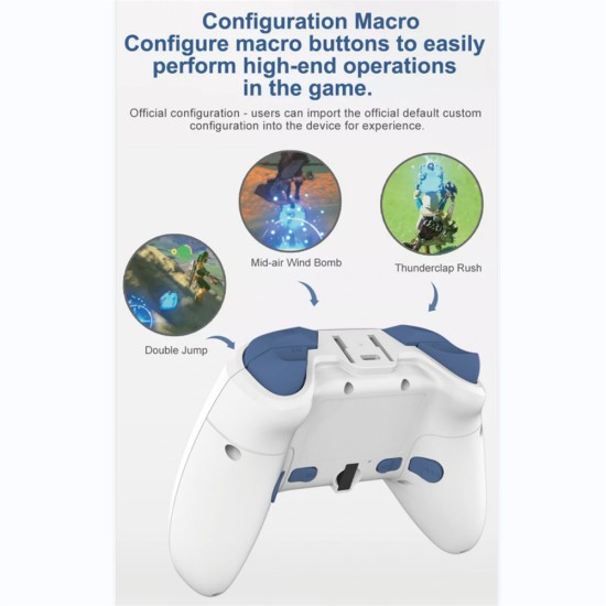 S820 Game Controller Wireless Gamepad Somatosensory Bluetooth for NS Switch Android IOS PS4 PC STEAM Oatmeal Color