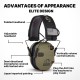 Shooting Ear Protective Safety Earmuffs Noise Reduction Electronic Earmuffs Hearing Protector for Huning Nrr23db