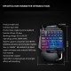 Single-handed  Keyboard Ergonomic Robotic Led Backlit Wired Gaming Keyboard Black