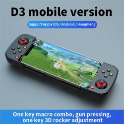 Stretch Wireless Gamepad Joystick for IOS Android Phone 3D Retractable Bluetooth Handle Gaming Controller Black