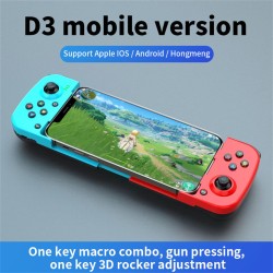 Stretch Wireless Gamepad Joystick for IOS Android Phone 3D Retractable Bluetooth Handle Gaming Controller Red Blue